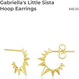 Melinda Maria Gold Hoop Earrings